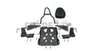 Fit For Royal Enfield Bear 650 Sissy Bar With Backrest and Luggage Rack Black - SPAREZO